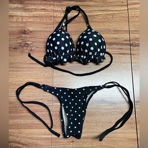Mismatch Polka Dot Brazilian Bikini Bottom
